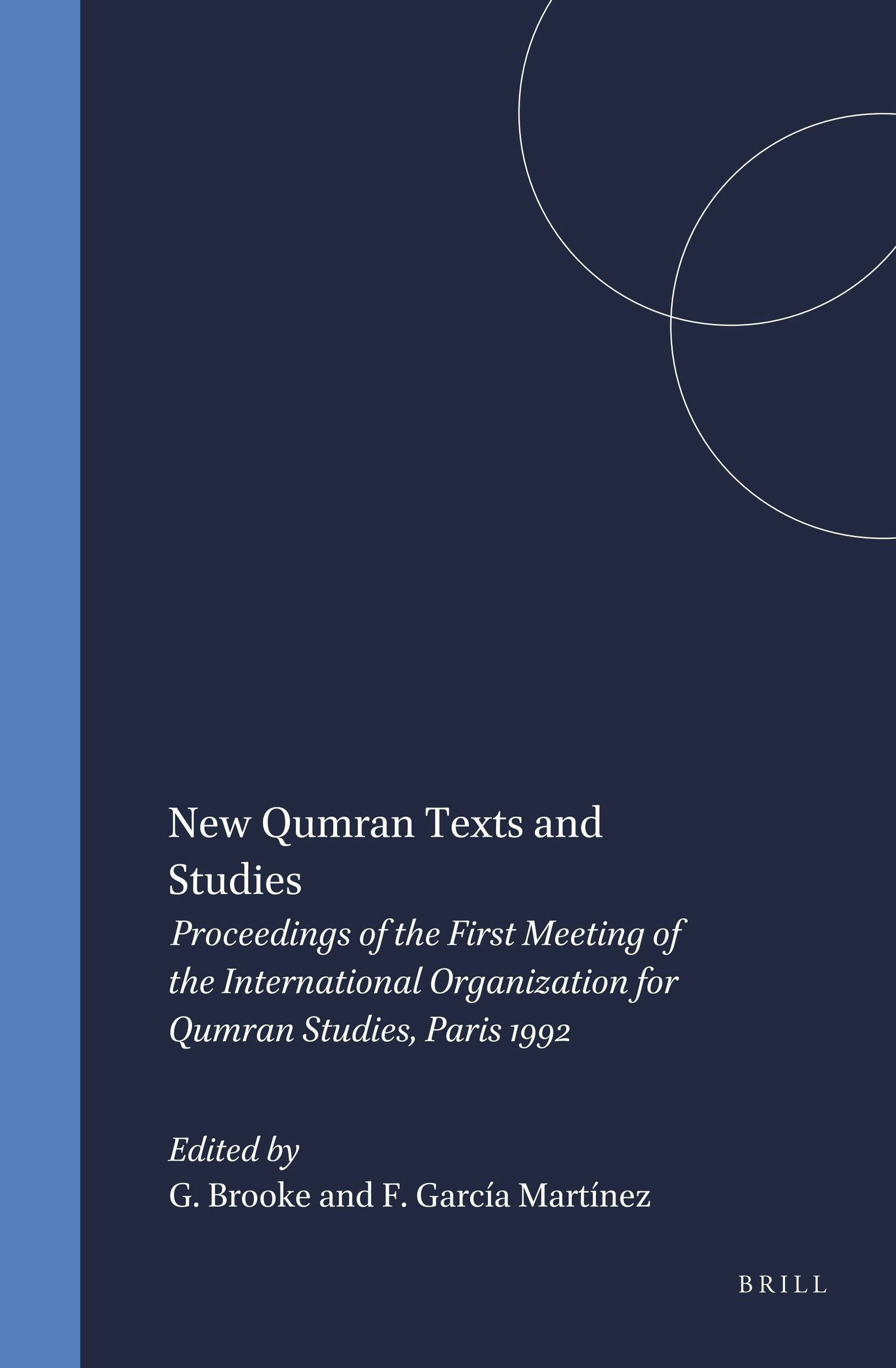 Book cover image for New Qumran Texts and Studies ISBN: 9789004100930